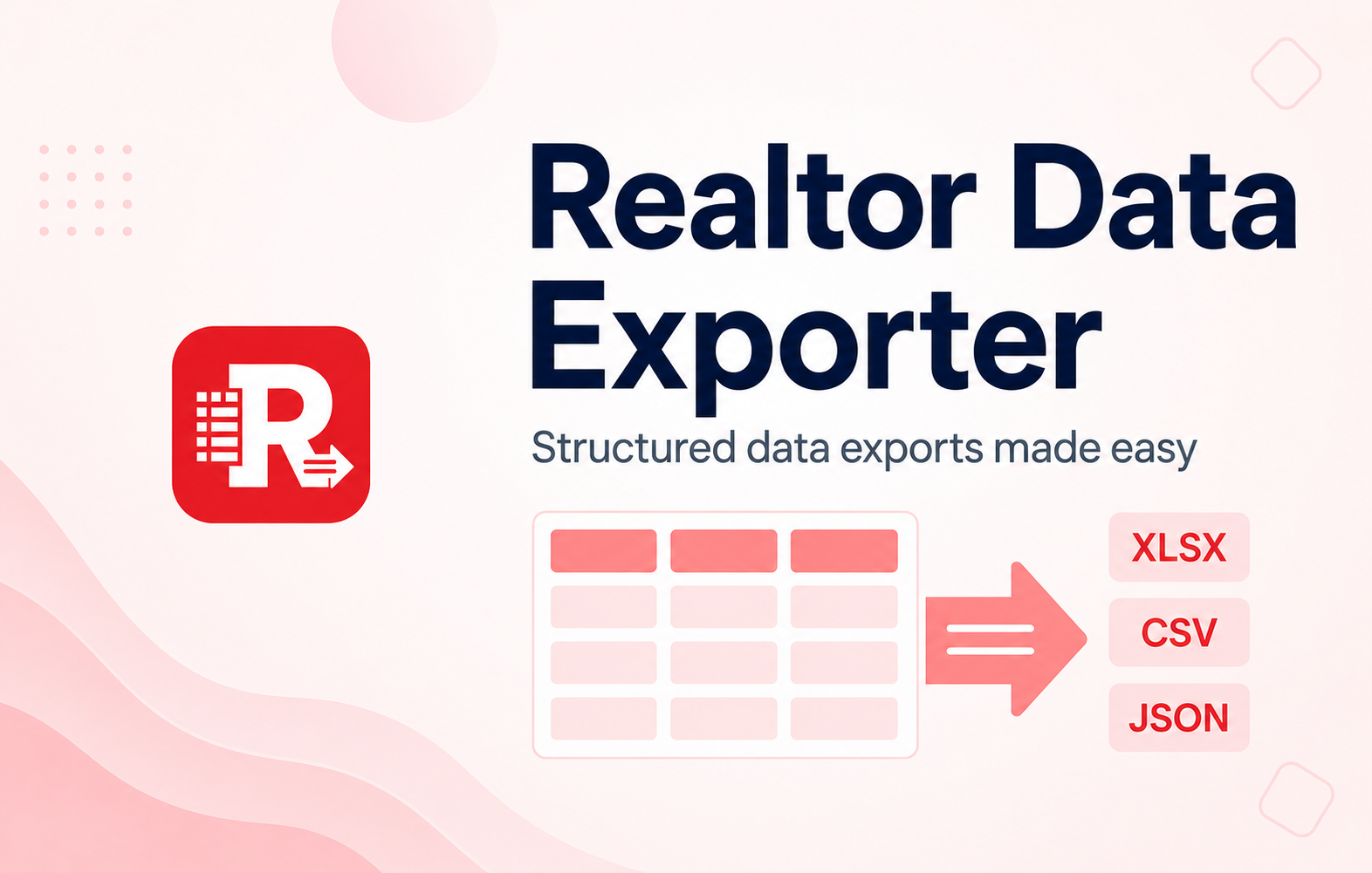 Realtor Data Exporter promo image